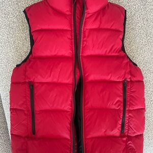 GAP Kids Red and Black puffer Vest